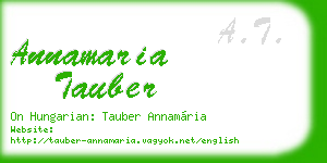 annamaria tauber business card